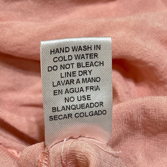 Entro Eyelet Mini Dress Pink Blush (READ) S Small V-Neck Guest Dress Party - Picture 8 of 8